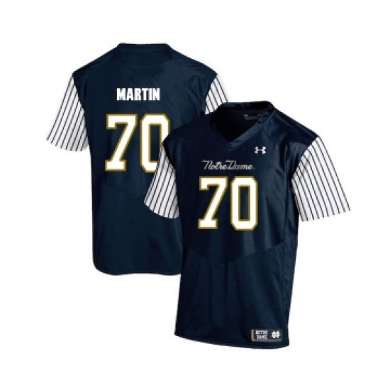 Notre Dame Fighting Irish 70 Zack Martin Navy College Football Jersey