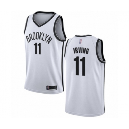 Youth Brooklyn Nets 11 Kyrie Irving Swingman White Basketball Jersey - Association Edition