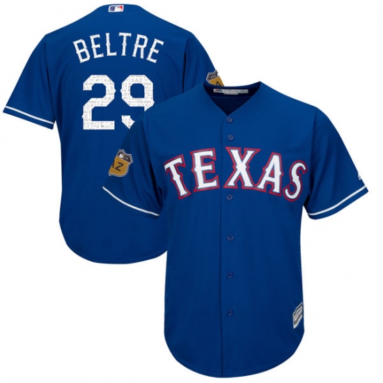 Youth Majestic Texas Rangers 29 Adrian Beltre Authentic 2017 Spring Training Cool Base MLB Jersey