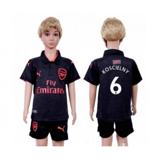 Arsenal 6 Koscielny Sec Away Kid Soccer Club Jersey