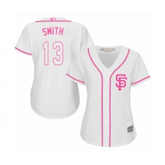 Women's San Francisco Giants 13 Will Smith Authentic White Fashion Cool Base Baseball Jersey