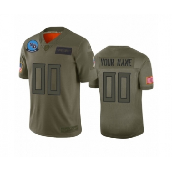 Men's Tennessee Titans Customized Camo 2019 Salute to Service Limited Jersey