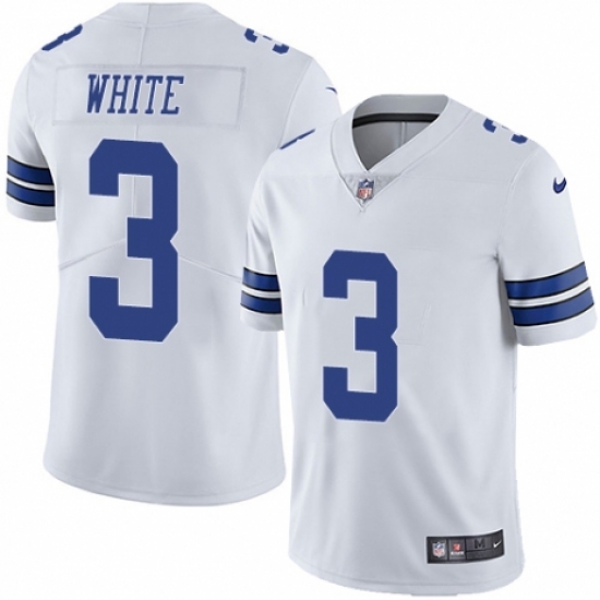 Men's Nike Dallas Cowboys 3 Mike White Vapor Untouchable Limited Player NFL Jersey