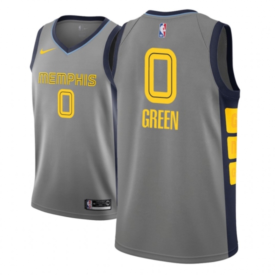 Men NBA 2018-19 Memphis Grizzlies 0 JaMychal Green City Edition Gray Jersey