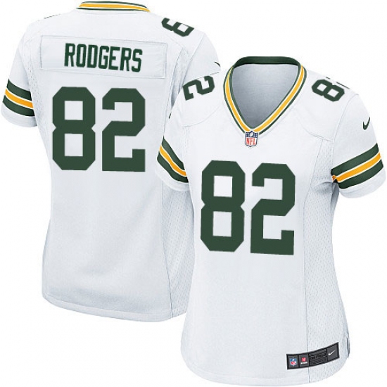 Women's Nike Green Bay Packers 82 Richard Rodgers Game White NFL Jersey