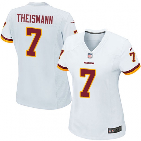 Women's Nike Washington Redskins 7 Joe Theismann Game White NFL Jersey
