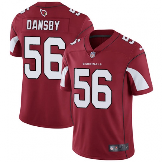 Youth Nike Arizona Cardinals 56 Karlos Dansby Red Team Color Vapor Untouchable Limited Player NFL Jersey