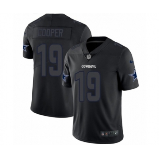 Men's Nike Dallas Cowboys 19 Amari Cooper Limited Black Rush Impact NFL Jersey