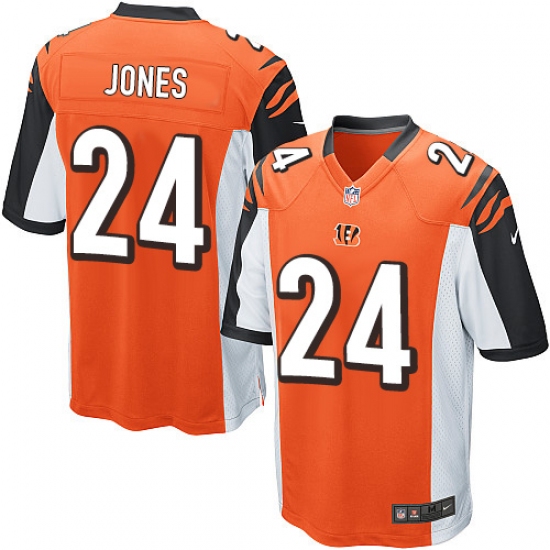 Men's Nike Cincinnati Bengals 24 Adam Jones Game Orange Alternate NFL Jersey