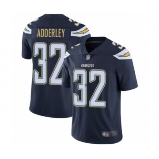 Men's Los Angeles Chargers 32 Nasir Adderley Navy Blue Team Color Vapor Untouchable Limited Player Football Jersey