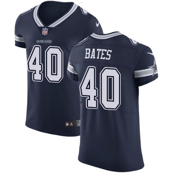 Men's Nike Dallas Cowboys 40 Bill Bates Navy Blue Team Color Vapor Untouchable Elite Player NFL Jersey