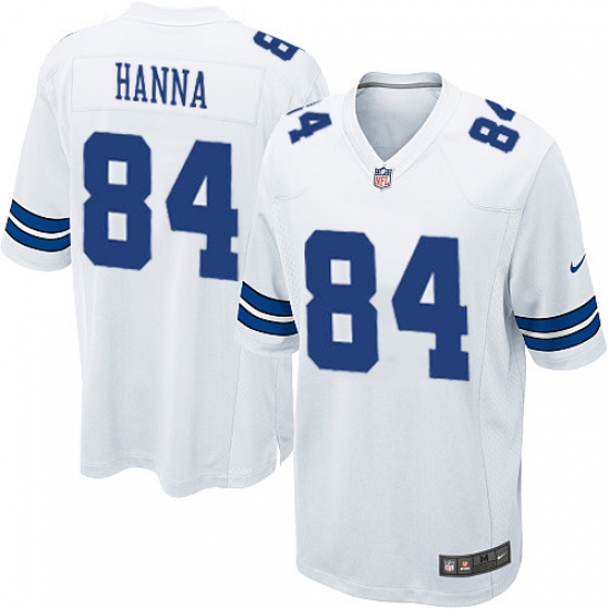 Men's Nike Dallas Cowboys 84 James Hanna Game White NFL Jersey