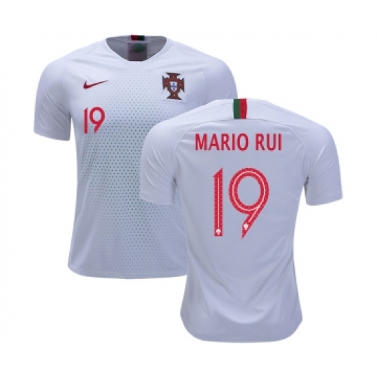 Portugal 19 Mario Rui Away Soccer Country Jersey