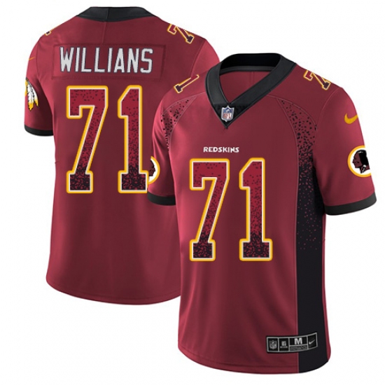 Men's Nike Washington Redskins 71 Trent Williams Limited Red Rush Drift Fashion NFL Jersey