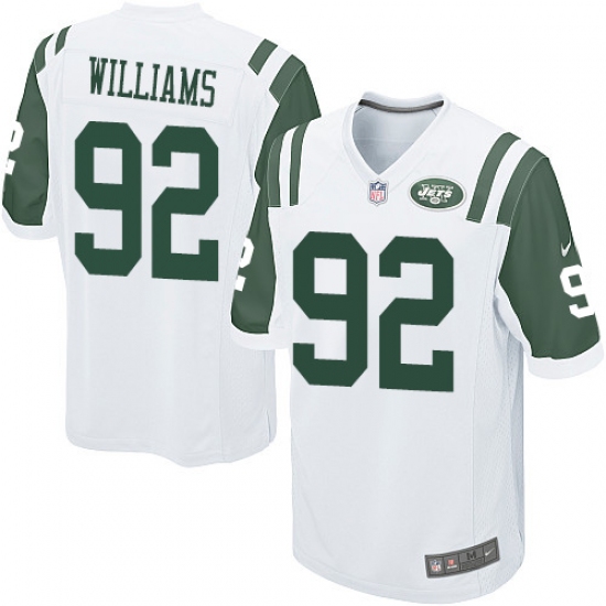 Men's Nike New York Jets 92 Leonard Williams Game White NFL Jersey