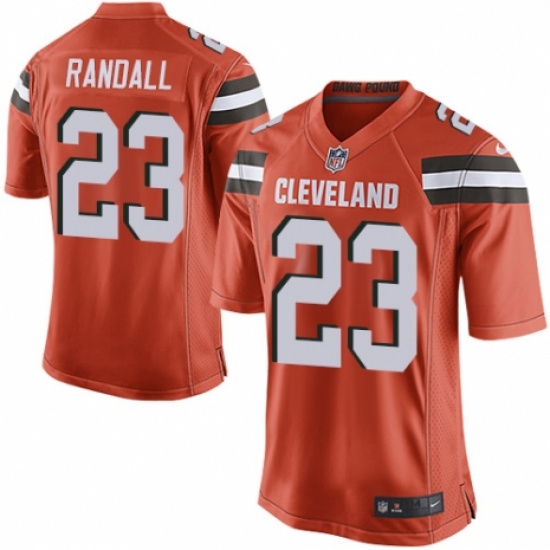 Men's Nike Cleveland Browns 23 Damarious Randall Game Orange Alternate NFL Jersey