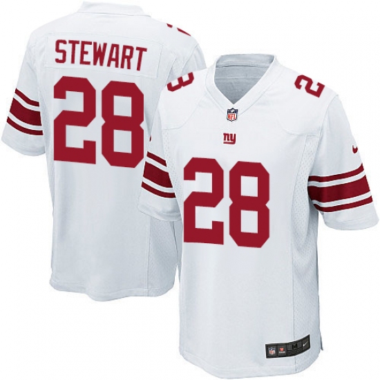 Men's Nike New York Giants 28 Jonathan Stewart Game White NFL Jersey