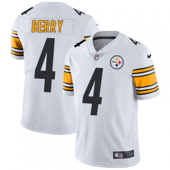 Men's Nike Pittsburgh Steelers 4 Jordan Berry White Vapor Untouchable Limited Player NFL Jersey