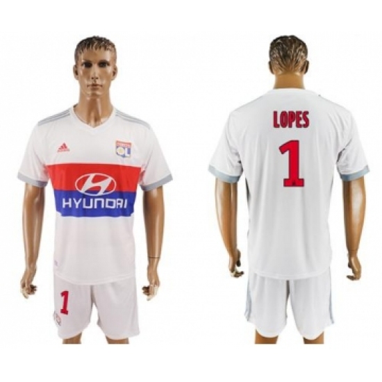 Lyon 1 Lopes Home Soccer Club Jersey