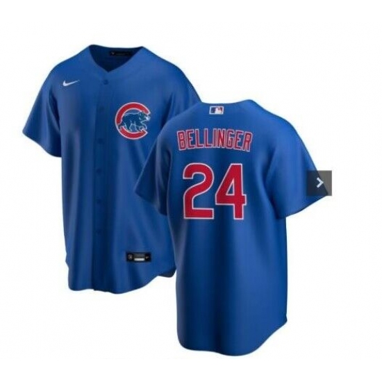 Men's Nike Chicago Cubs 24 Cody Bellinger Blue Home Official Replica Player Jersey