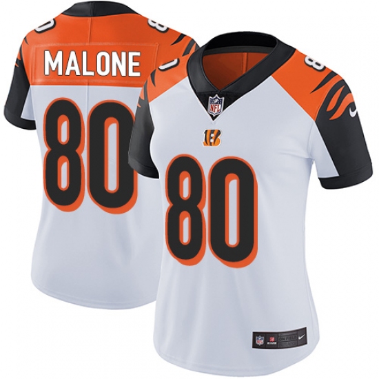 Women's Nike Cincinnati Bengals 80 Josh Malone Vapor Untouchable Limited White NFL Jersey