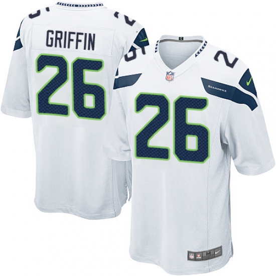 Men's Nike Seattle Seahawks 26 Shaquill Griffin Game White NFL Jersey