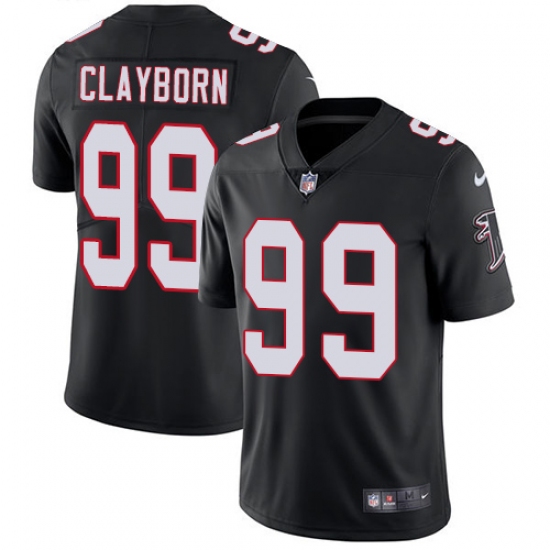 Men's Nike Atlanta Falcons 99 Adrian Clayborn Black Alternate Vapor Untouchable Limited Player NFL Jersey