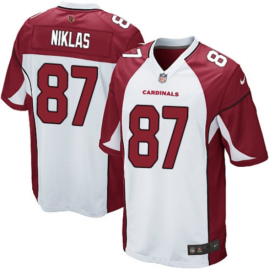 Men's Nike Arizona Cardinals 87 Troy Niklas Game White NFL Jersey