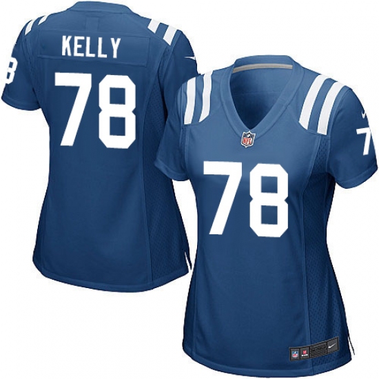 Women's Nike Indianapolis Colts 78 Ryan Kelly Game Royal Blue Team Color NFL Jersey