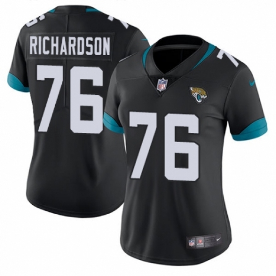 Women's Nike Jacksonville Jaguars 76 Will Richardson Teal Green Team Color Vapor Untouchable Limited Player NFL Jersey