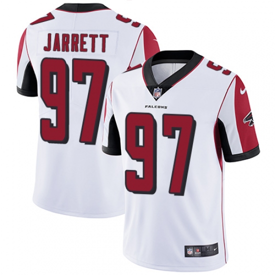 Men's Nike Atlanta Falcons 97 Grady Jarrett White Vapor Untouchable Limited Player NFL Jersey