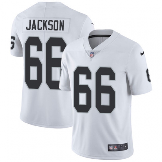 Men's Nike Oakland Raiders 66 Gabe Jackson White Vapor Untouchable Limited Player NFL Jersey