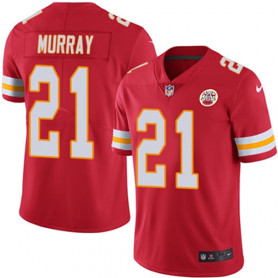 Men's Nike Kansas City Chiefs 21 Eric Murray Red Team Color Vapor Untouchable Limited Player NFL Jersey