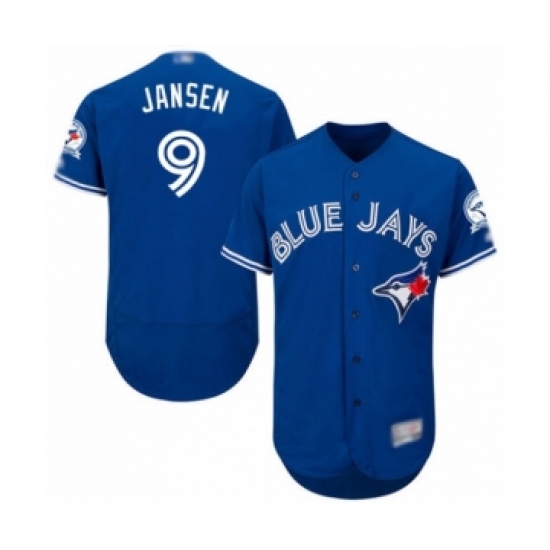 Men's Toronto Blue Jays 9 Danny Jansen Blue Alternate Flex Base Authentic Collection Baseball Player Jersey