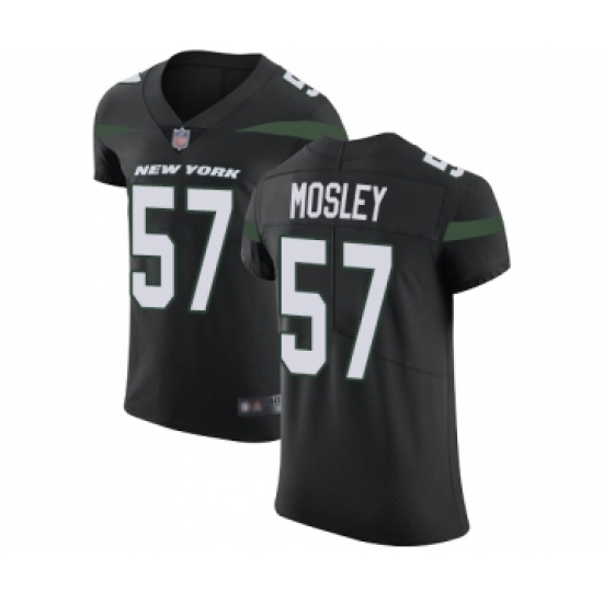 Men's New York Jets 57 C.J. Mosley Black Alternate Vapor Untouchable Elite Player Football Jersey