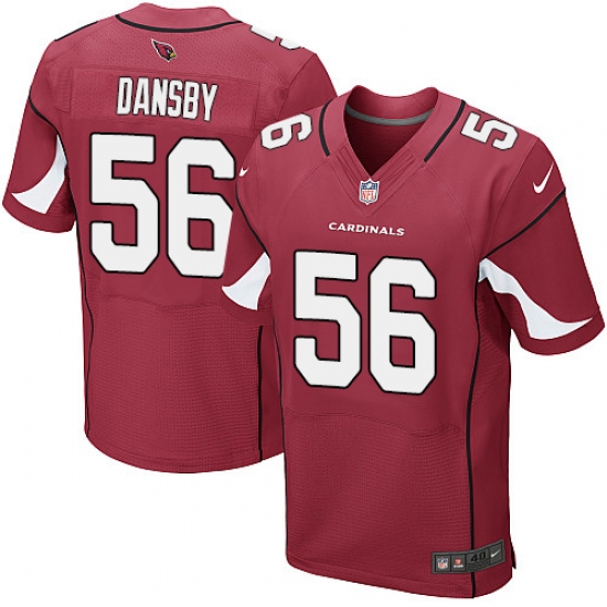 Men's Nike Arizona Cardinals 56 Karlos Dansby Elite Red Team Color NFL Jersey