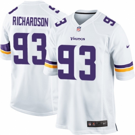 Men's Nike Minnesota Vikings 93 Sheldon Richardson Game White NFL Jersey