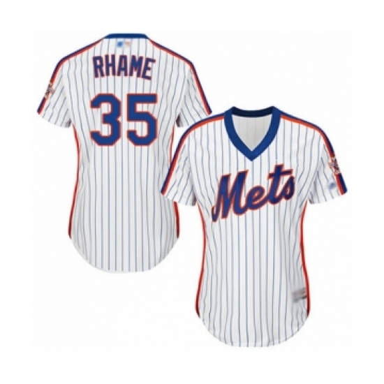 Women's New York Mets 35 Jacob Rhame Authentic White Alternate Cool Base Baseball Player Jersey