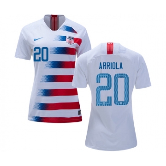 Women's USA 20 Arriola Home Soccer Country Jersey