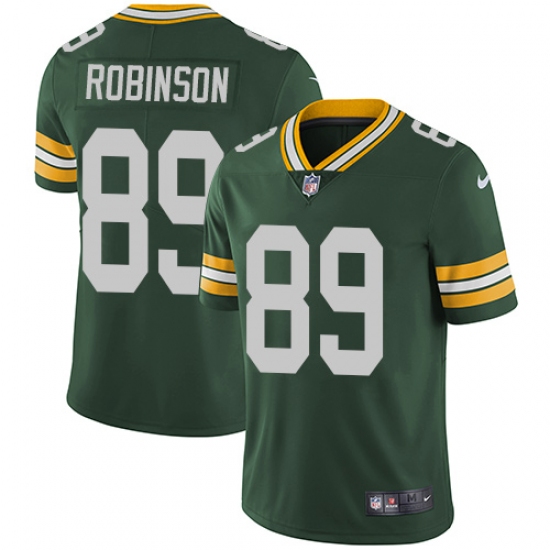 Men's Nike Green Bay Packers 89 Dave Robinson Green Team Color Vapor Untouchable Limited Player NFL Jersey