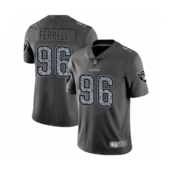Men's Oakland Raiders 96 Clelin Ferrell Gray Static Fashion Limited Football Jersey
