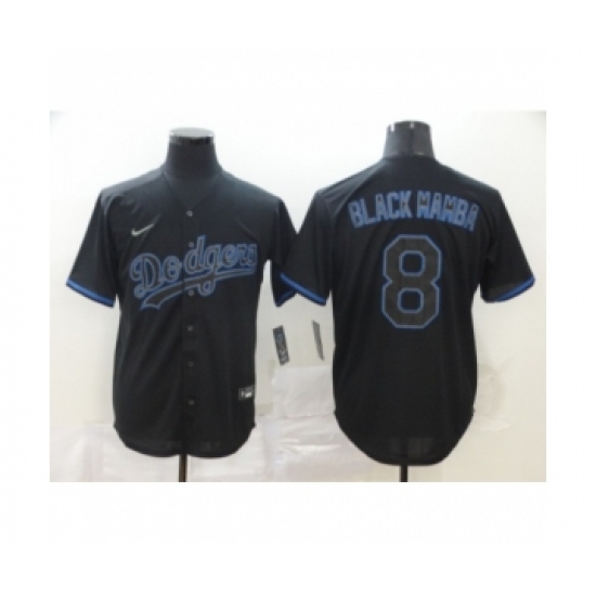 Los Angeles Dodgers 8 Kobe Bryant Black Shadow 2020 Cool Base jersey