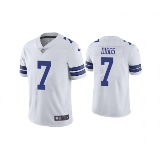 Youth Dallas Cowboys 7 Trevon Diggs White Vapor Untouchable Limited Stitched Jersey