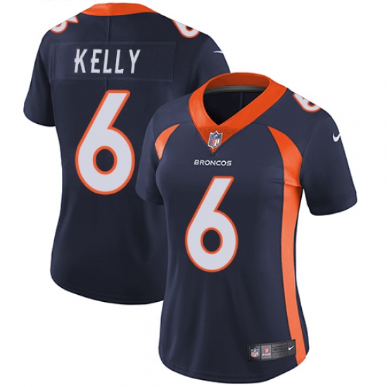 Women's Nike Denver Broncos 6 Chad Kelly Navy Blue Alternate Vapor Untouchable Limited Player NFL Jersey