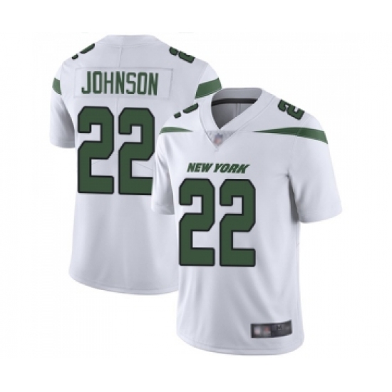 Men's New York Jets 22 Trumaine Johnson White Vapor Untouchable Limited Player Football Jersey
