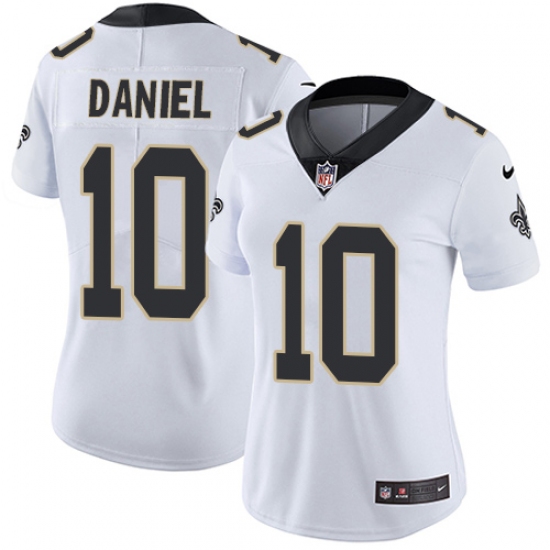 Women's Nike New Orleans Saints 10 Chase Daniel Elite White NFL Jersey
