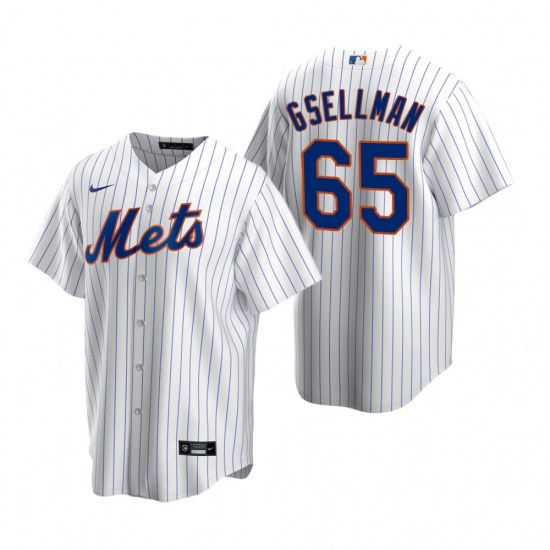 Men's Nike New York Mets 65 Robert Gsellman White 2020 Home Stitched Baseball Jersey