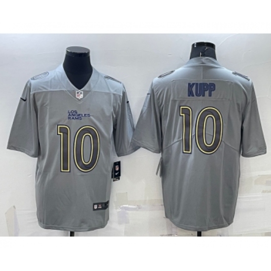 Men's Los Angeles Rams 10 Cooper Kupp Grey Atmosphere Fashion Vapor Untouchable Stitched Limited Jersey