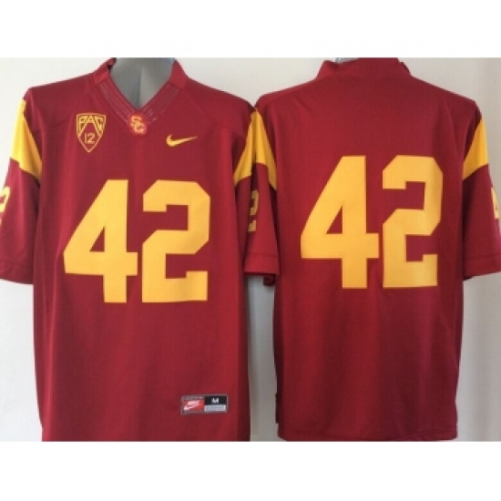 USC Trojans 42 Red College Jersey