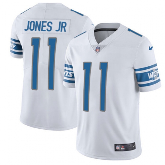 Men's Nike Detroit Lions 11 Marvin Jones Jr Elite White NFL Jersey